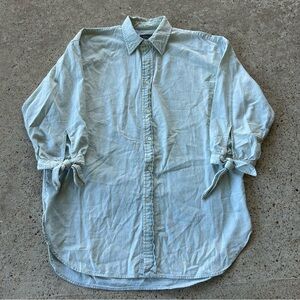 Polo Ralph Lauren Women’s Denim Button Up Shirt Size Medium